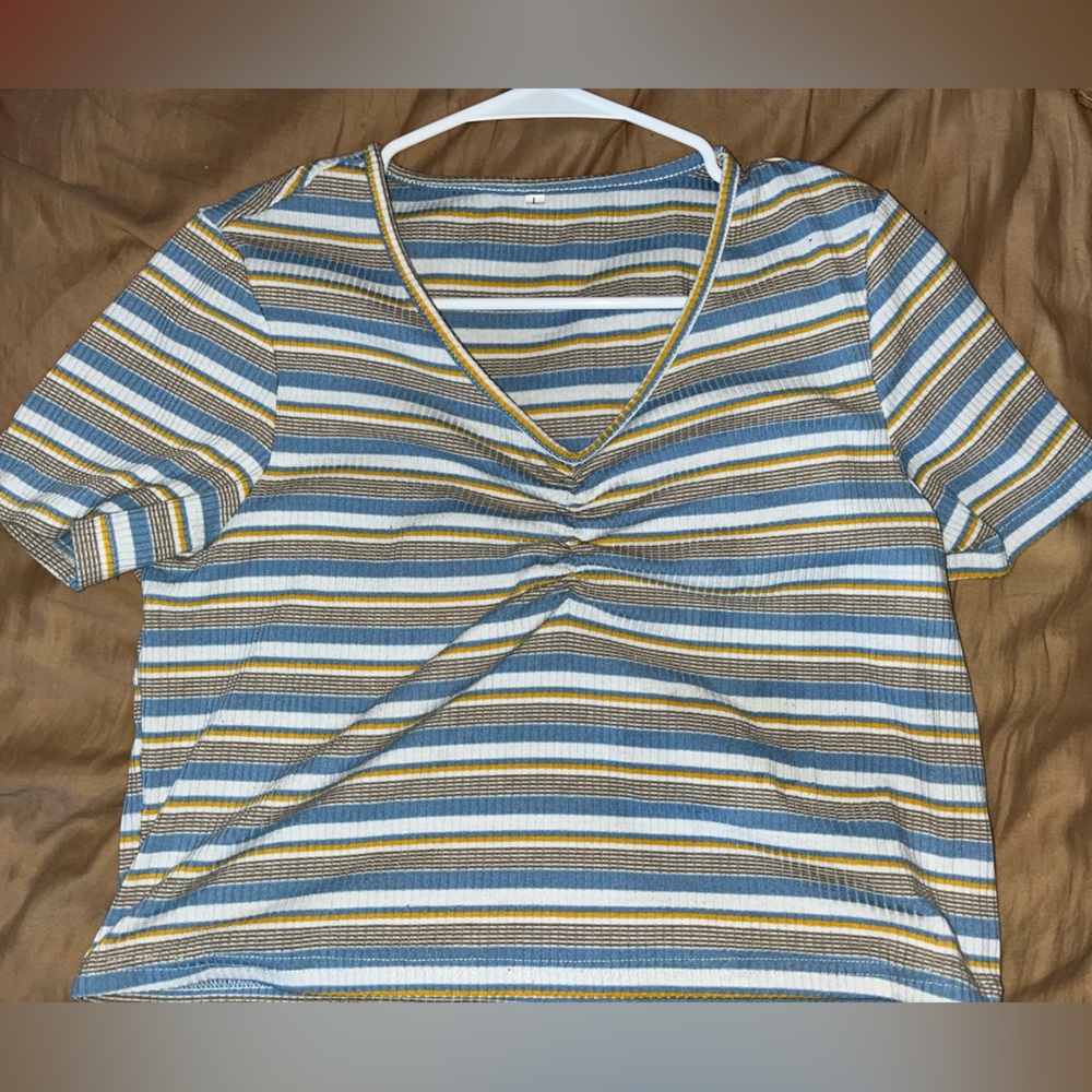 Striped crop top